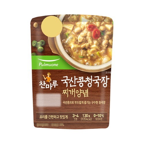 [풀무원] 국산콩 청국장찌개 찌개양념 130g 1개