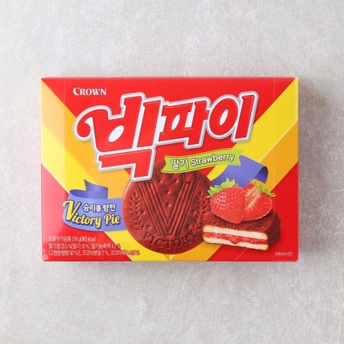 [크라운] 빅파이 딸기 216g 1개