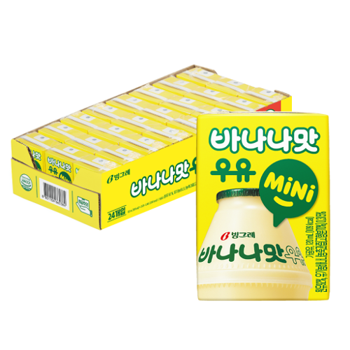 [빙그레] 바나나맛 우유 120ml 1개(냉장)