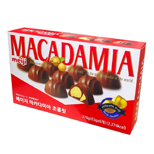 [메이지] 마카다미아 초콜릿 378g(63g 6개) 1상자